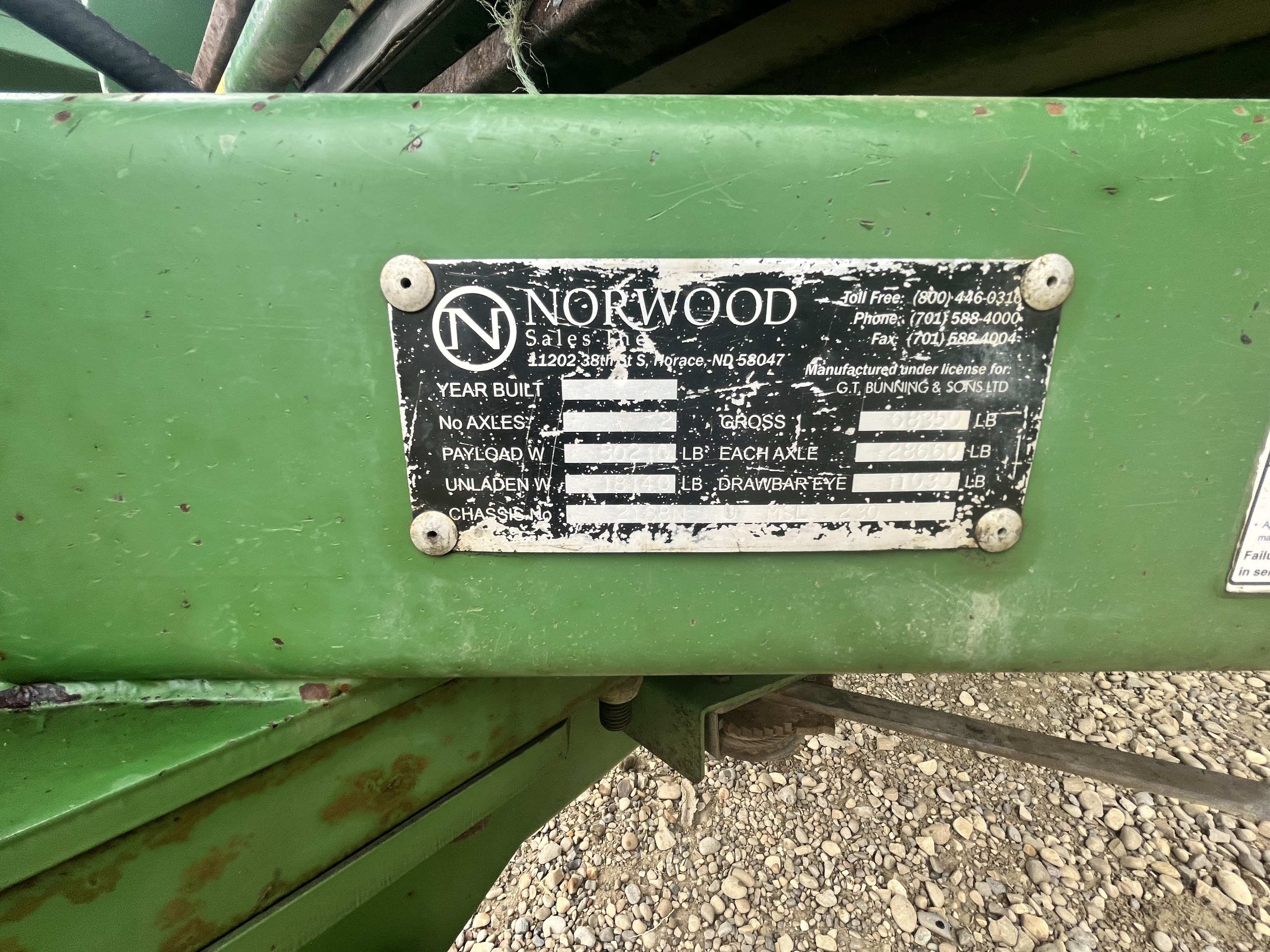 2021 Bunning 230 Manure Spreader