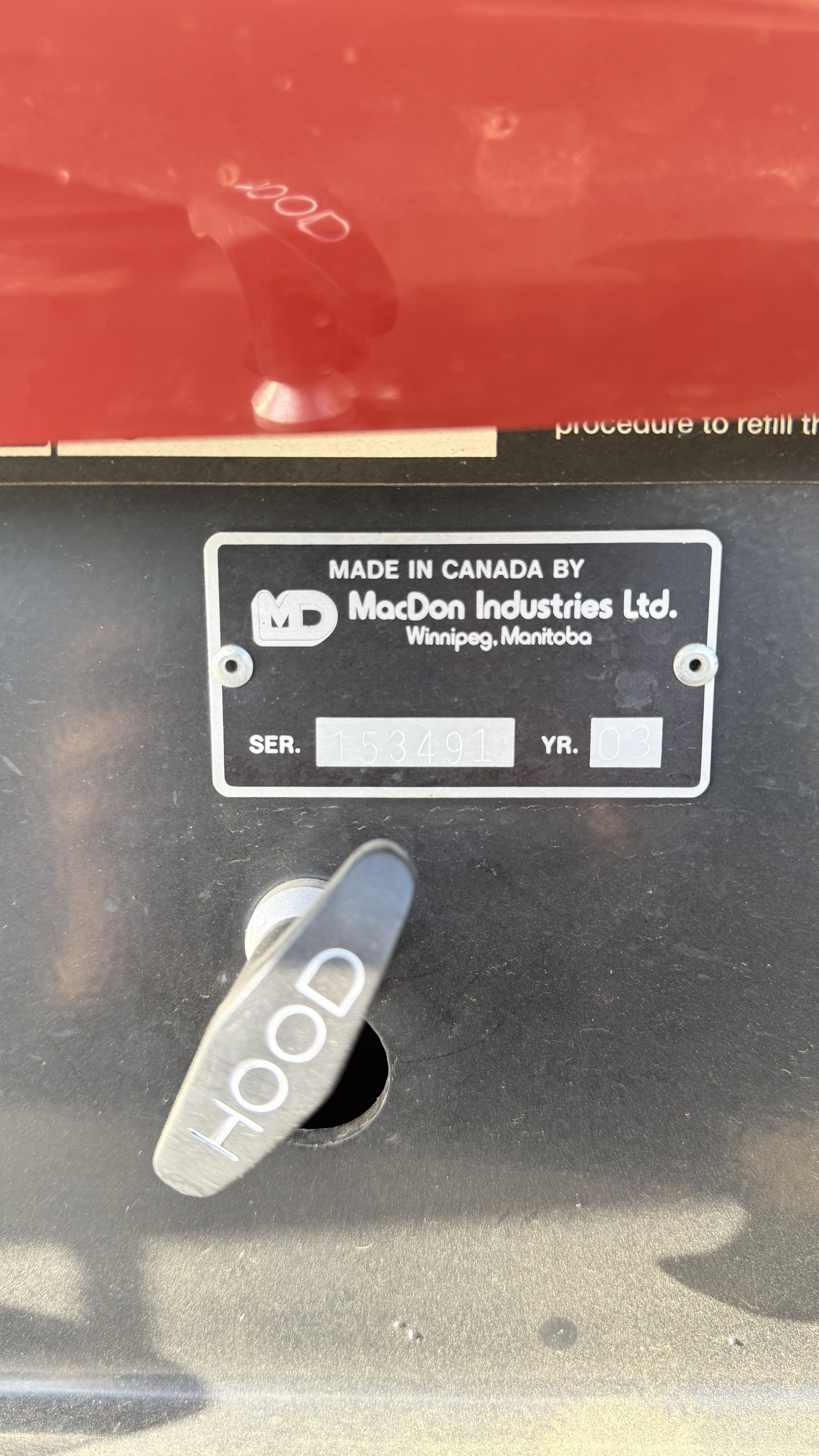 2003 MacDon 9352 Windrower