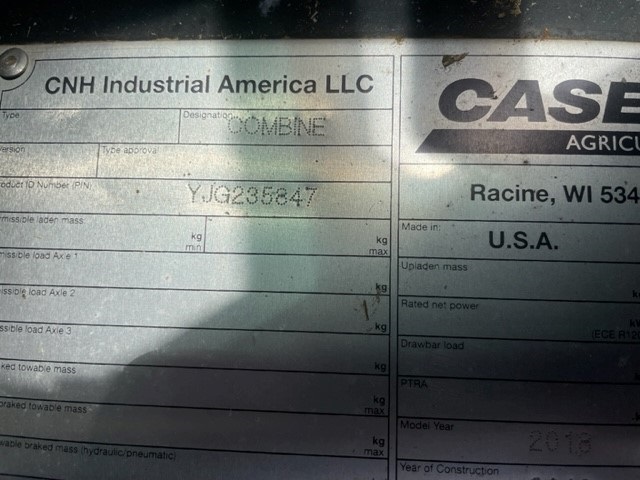 2018 Case 8240 Combine
