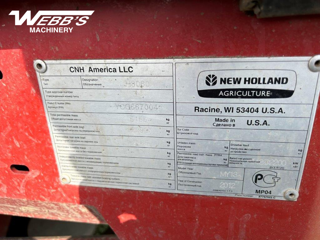 2013 New Holland H8060 Windrower