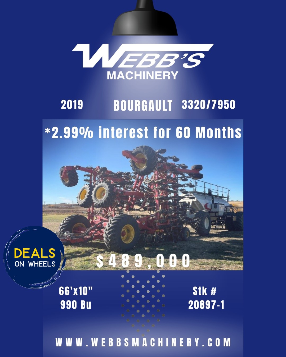 2019 Bourgault 3320-66 HF/7950 Air Drill