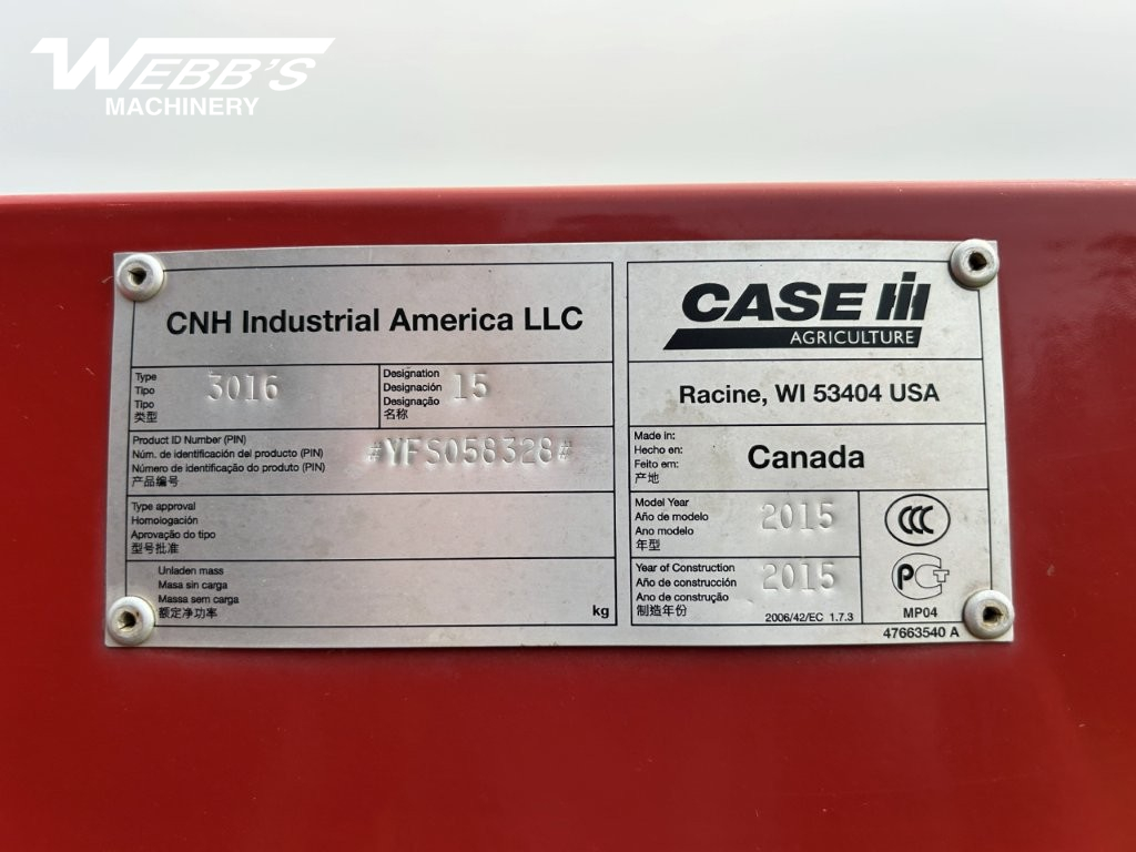 2015 Case IH 9240 Combine