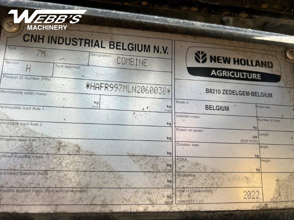 2022 New Holland CR9.90Z Combine