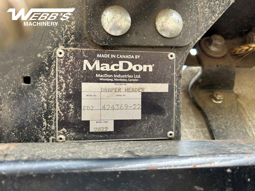 2022 MacDon FD235 Header Combine