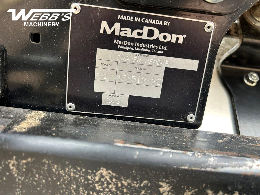 2023 MacDon FD240 Header Combine