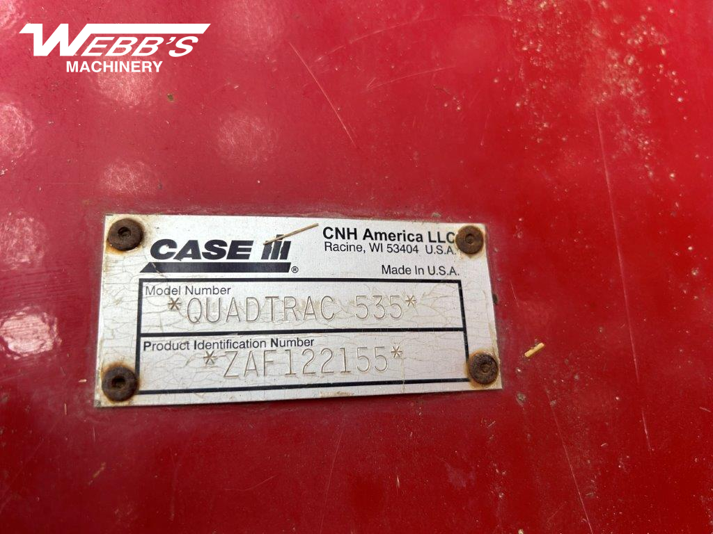 2011 Case IH Steiger 535 Quadtrac Tractor
