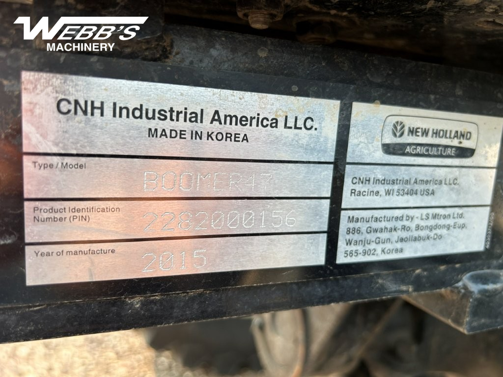 2015 New Holland Boomer 47 Tractor