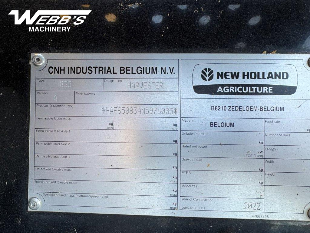 2022 New Holland FR650 Forage Harvester