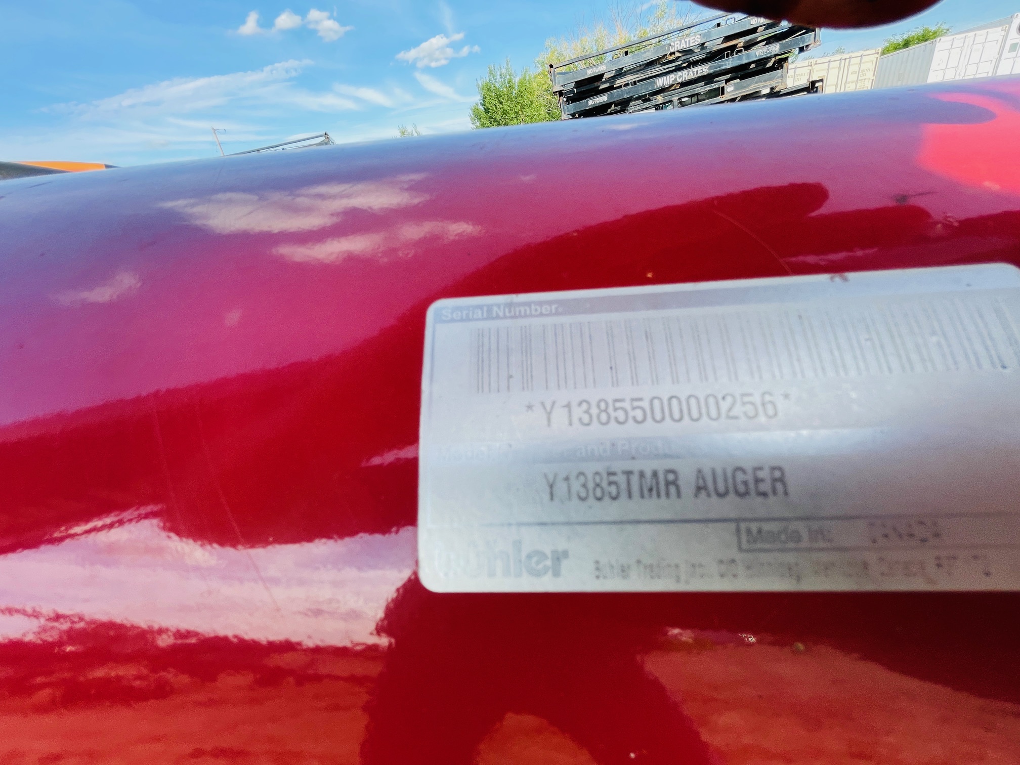 2020 Buhler Farm King 1395 Grain Auger