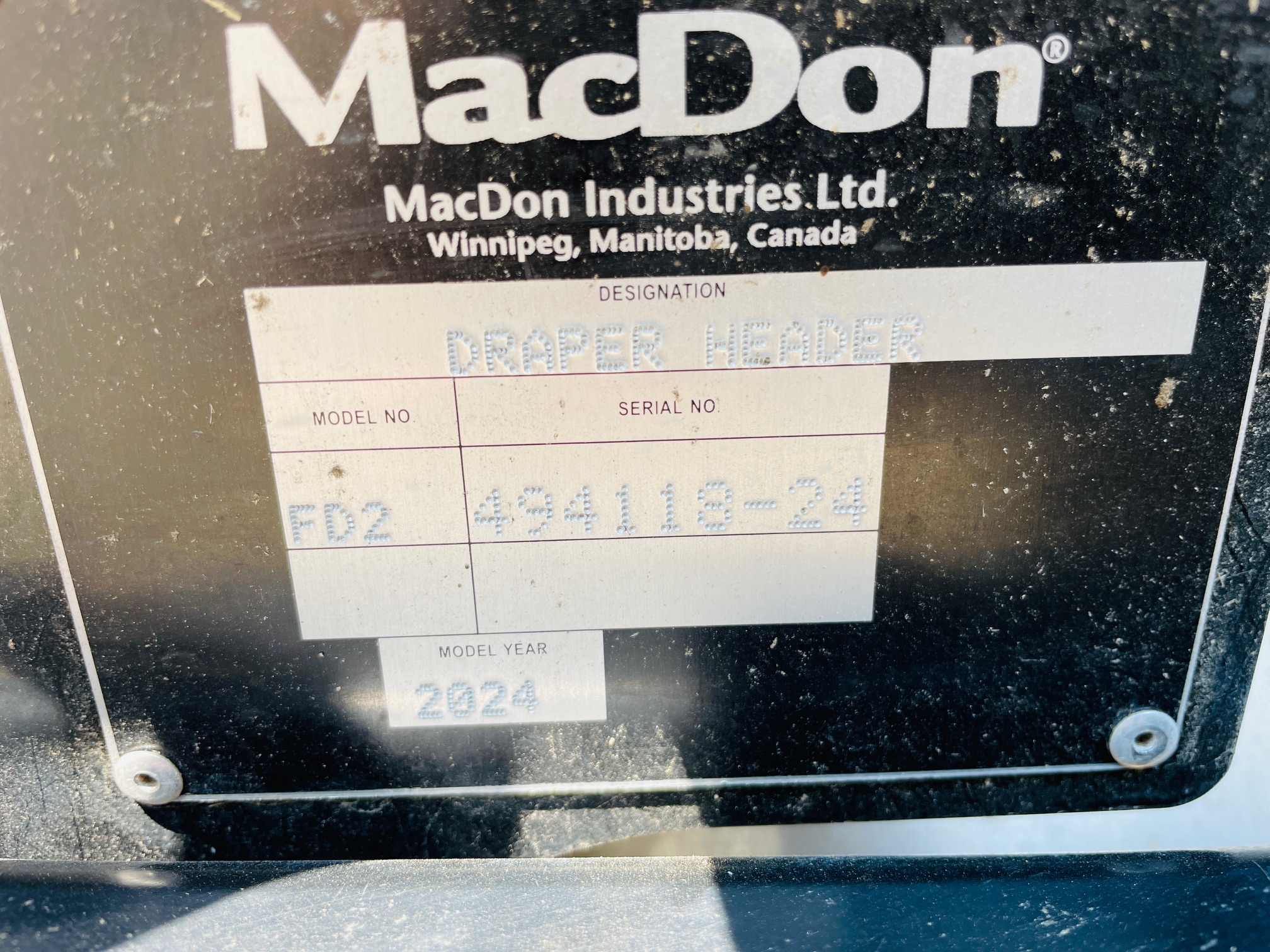 2024 MacDon FD235 Header