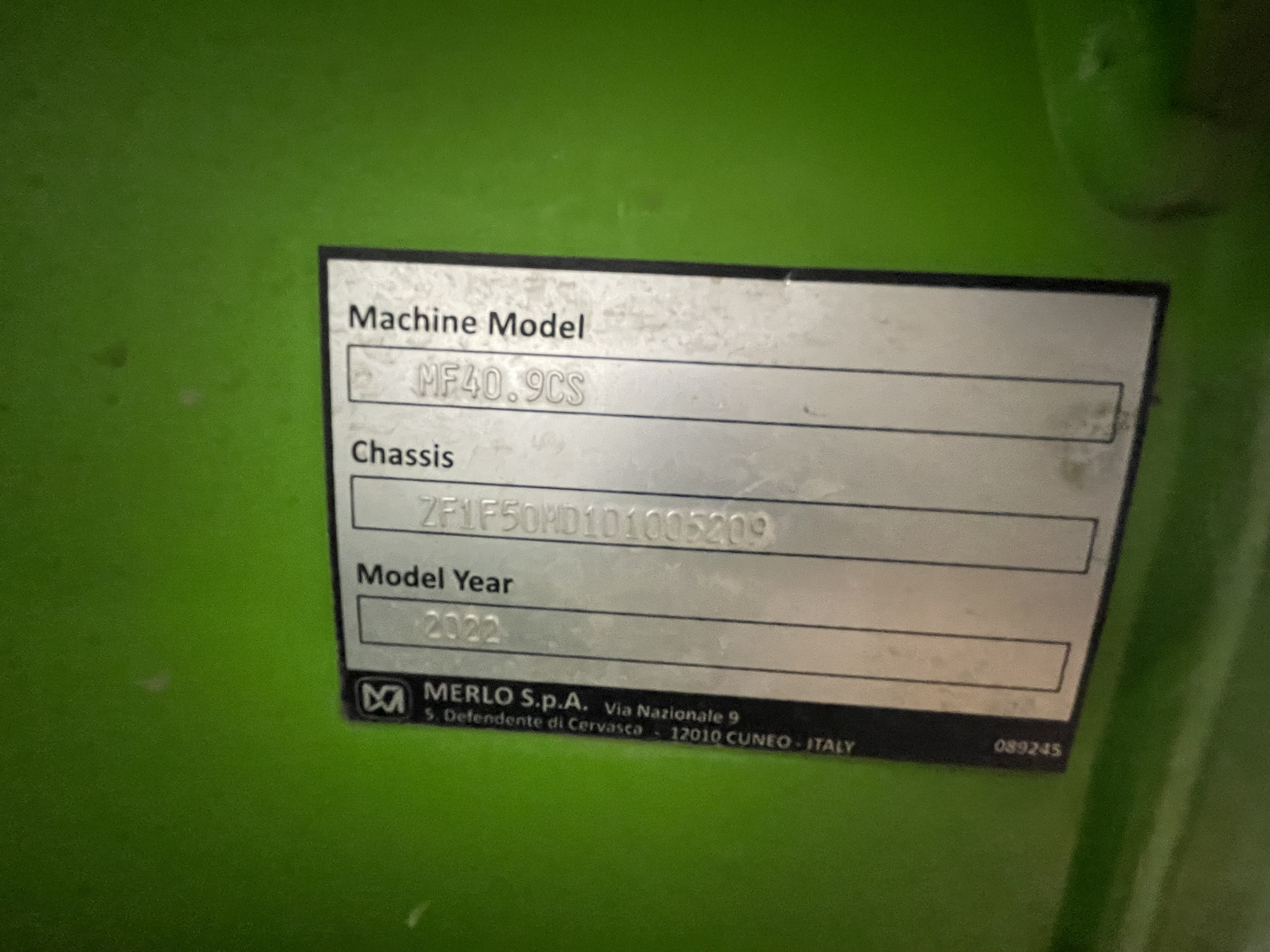 2022 Merlo 40.9 TeleHandler