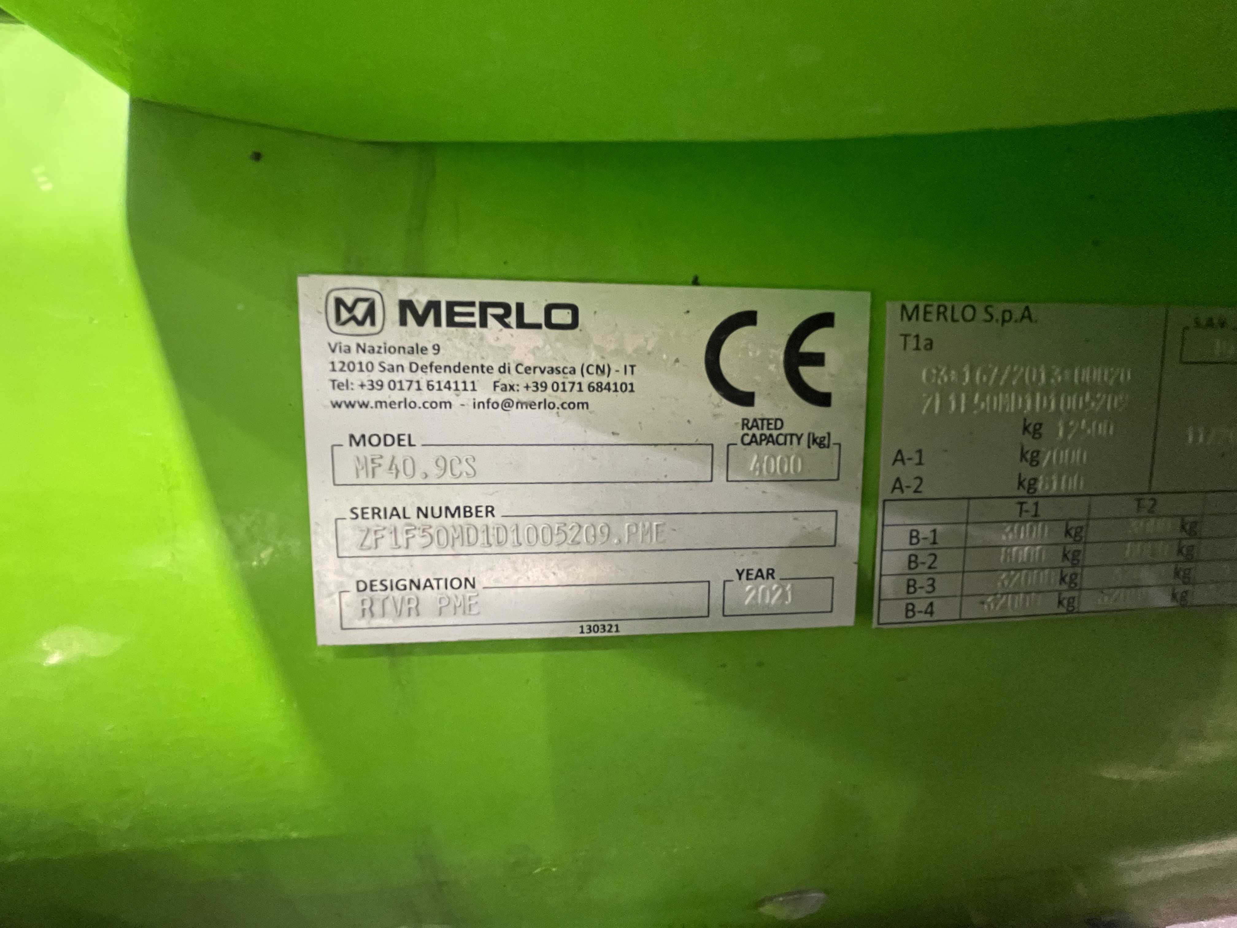 2022 Merlo 40.9 TeleHandler