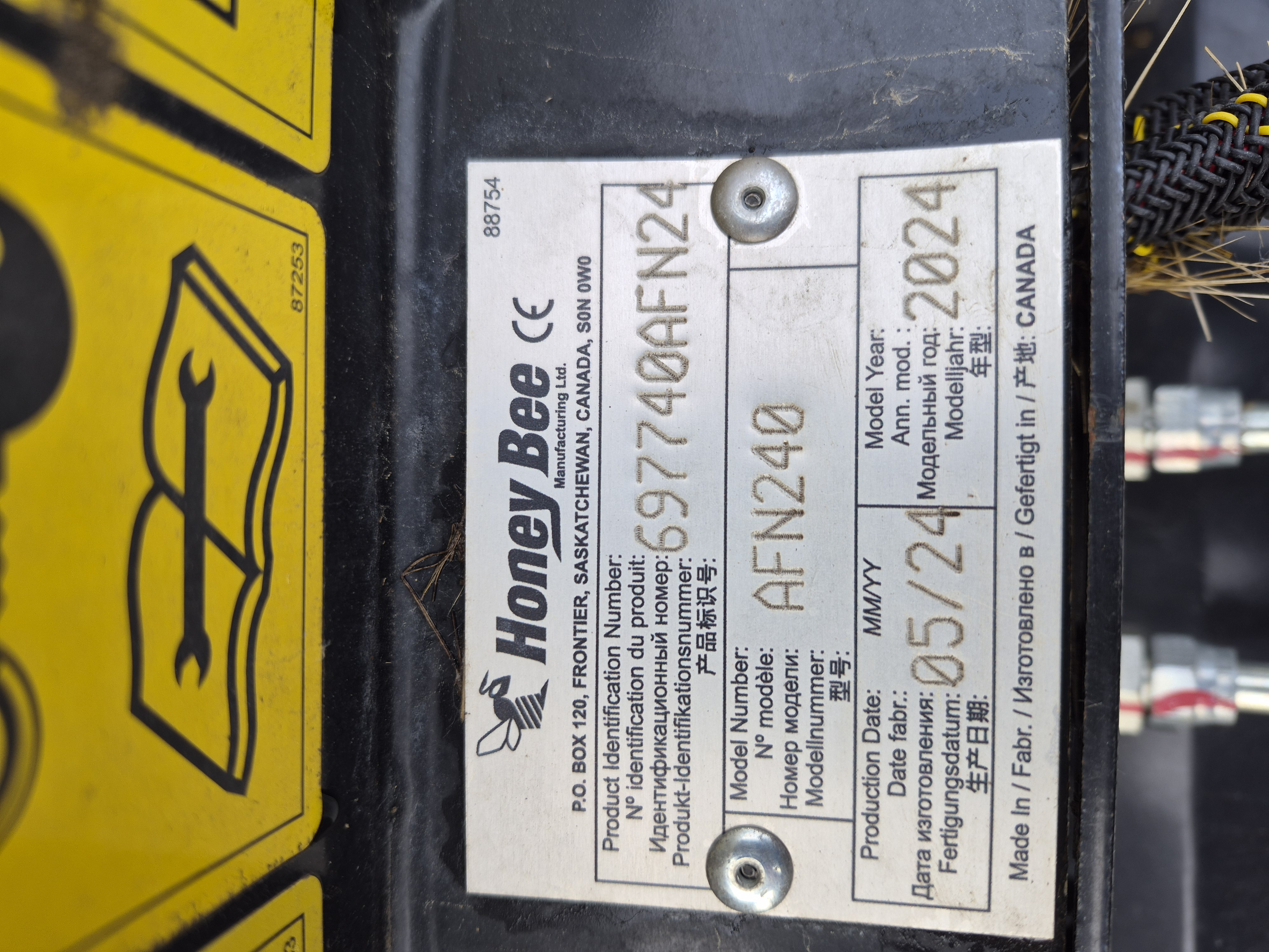 2024 Honey Bee AirFLEX NXT AFN240 Header Flex