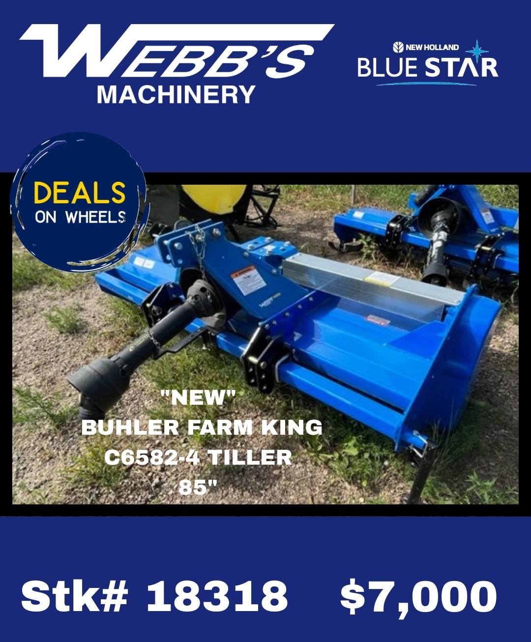 2022 Buhler Farm King C6582-4 Tiller