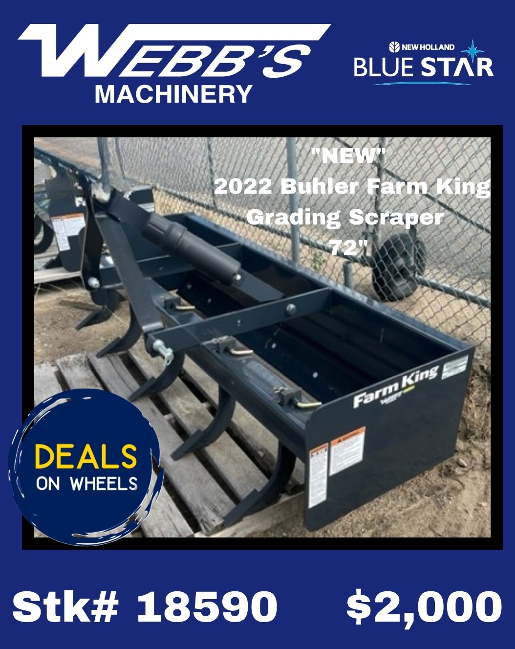 2022 Buhler Farm King Y725BSC Box Scraper