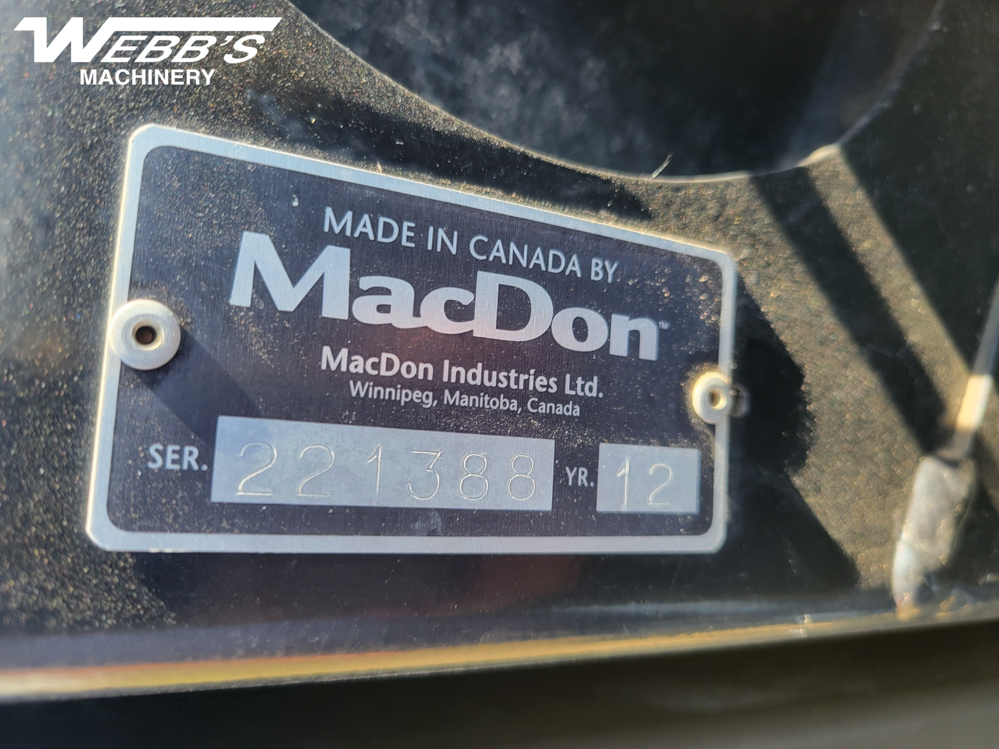 2012 MacDon M155 Windrower