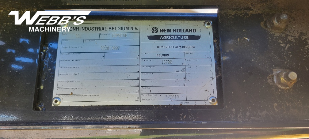 2019 New Holland CR8.90 Combine