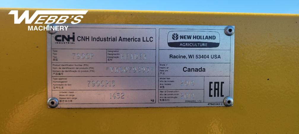 2019 New Holland CR8.90 Combine