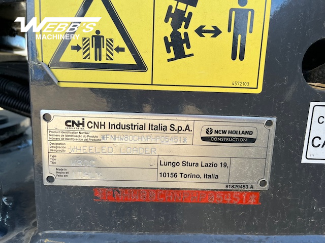 2023 New Holland W80C Wheel Loader