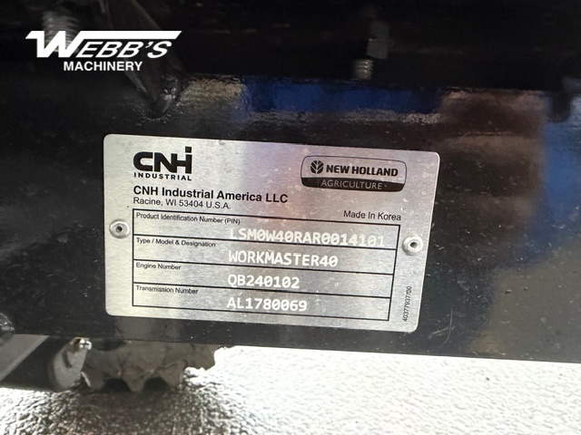 2025 New Holland WM40 Tractor