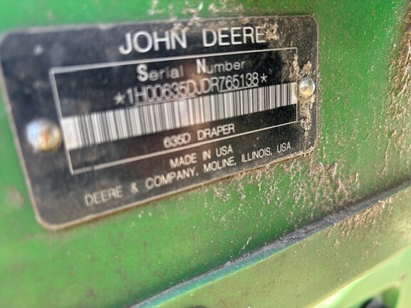 2014 John Deere 635D Header Combine