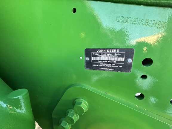 2023 John Deere 9RX 640 Tractor Rubber Track