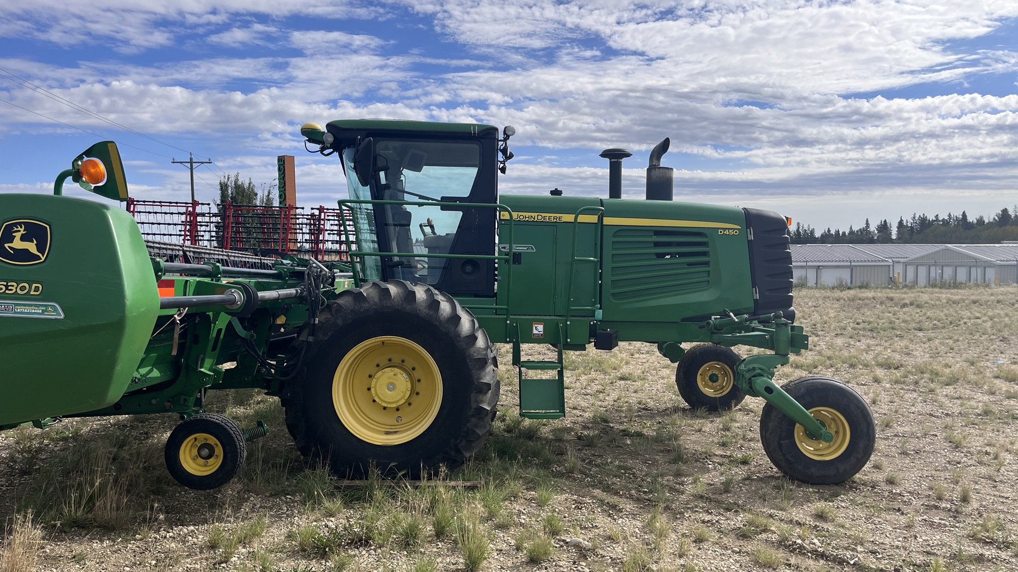 2011 John Deere D450 Windrower