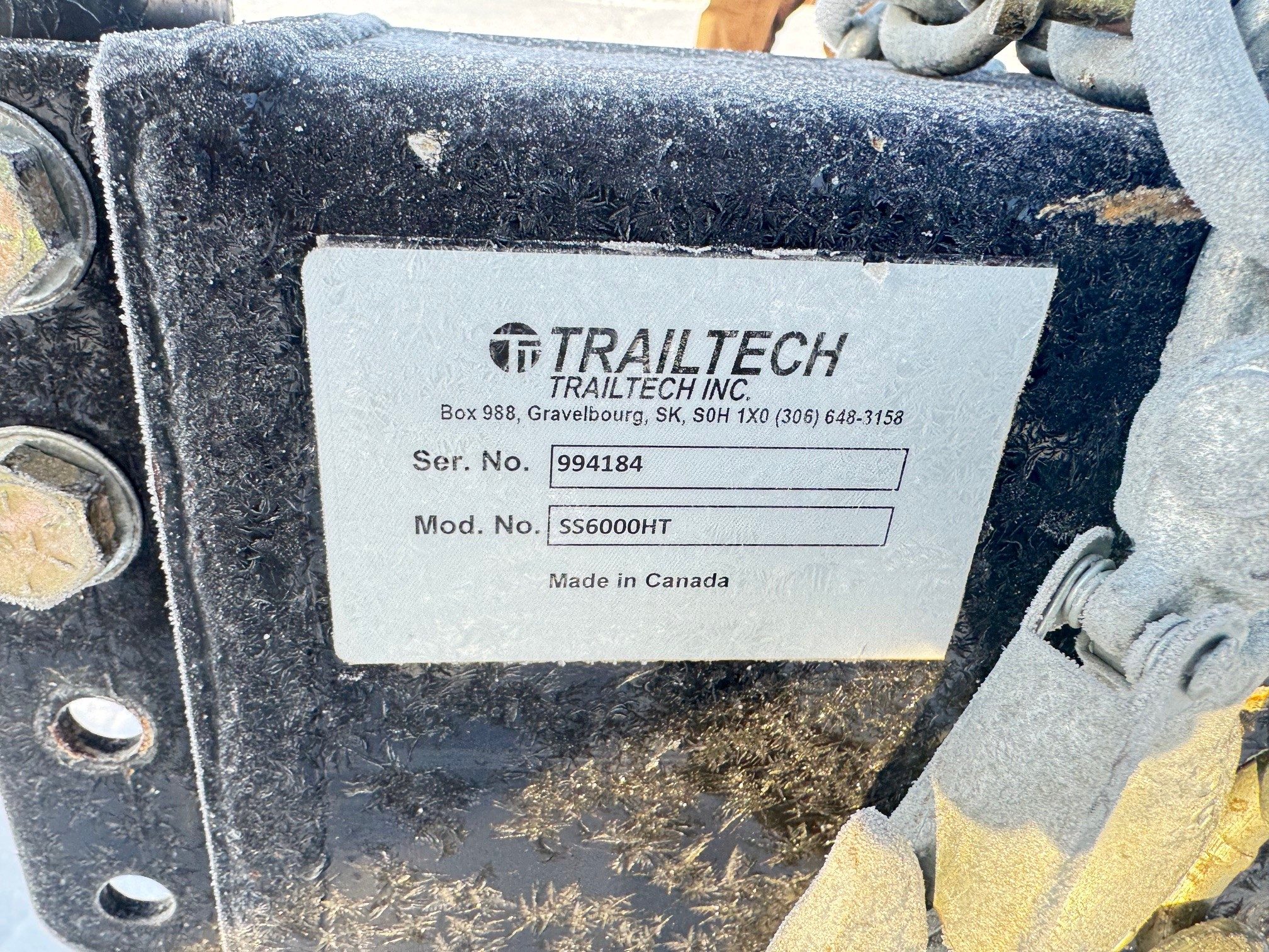 2000 Trailtech 556000H Header Transport