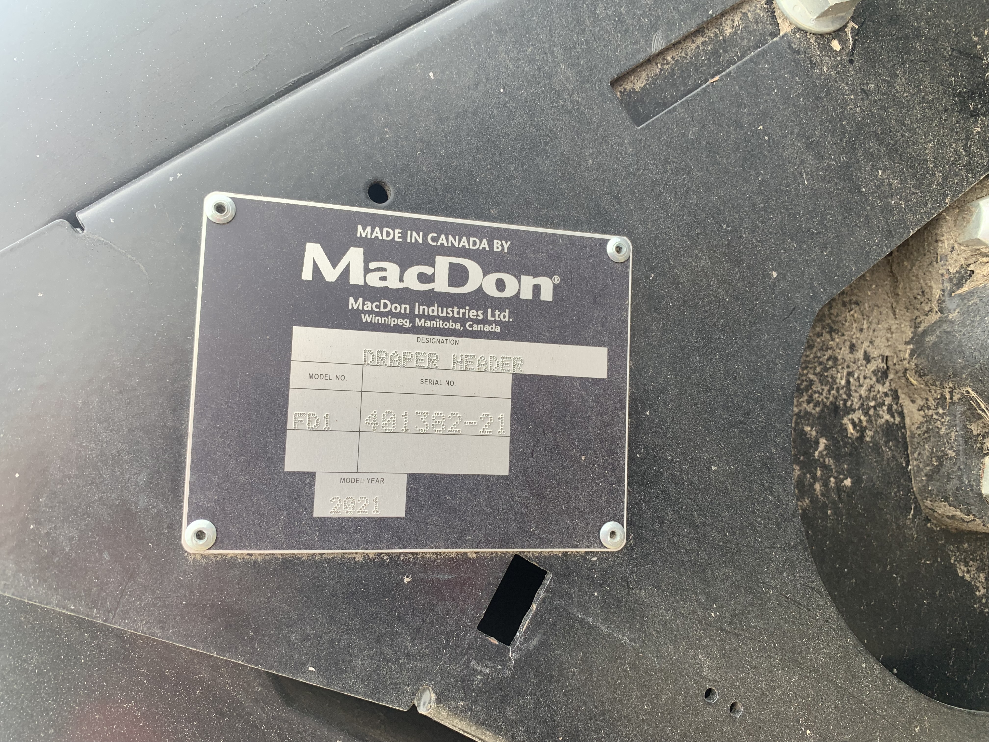 2021 MacDon FD140 Header Flex