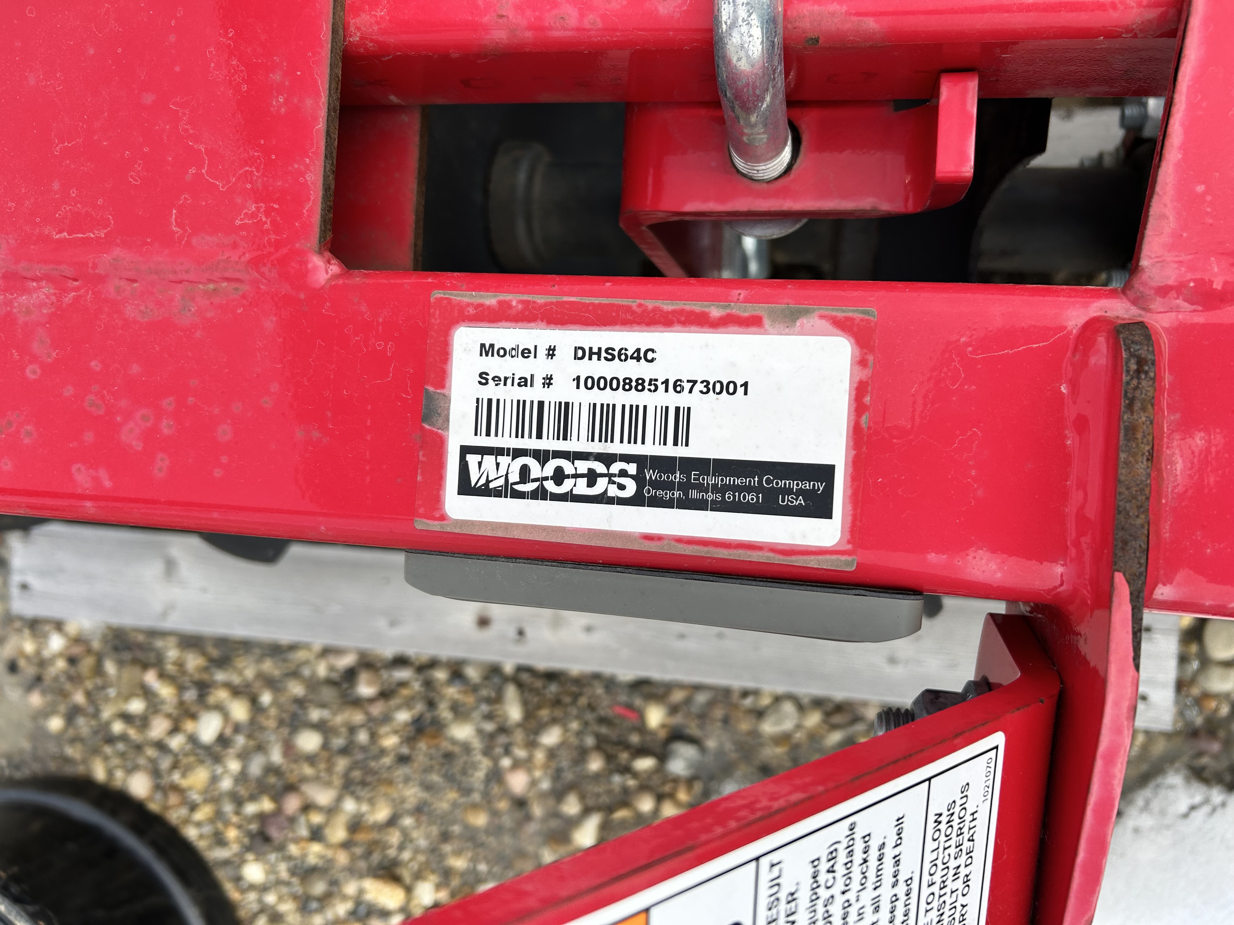 2022 Woods DHS64C Harrow