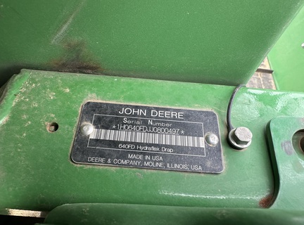 2018 John Deere 640FD Header Combine