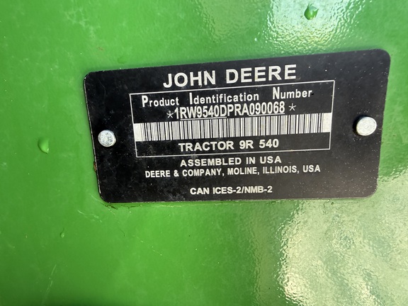 2025 John Deere 9R 540 Tractor 4WD