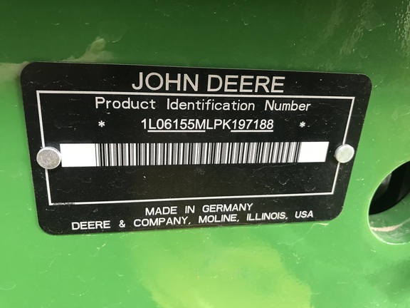 2023 John Deere 6155M Cab Tractor