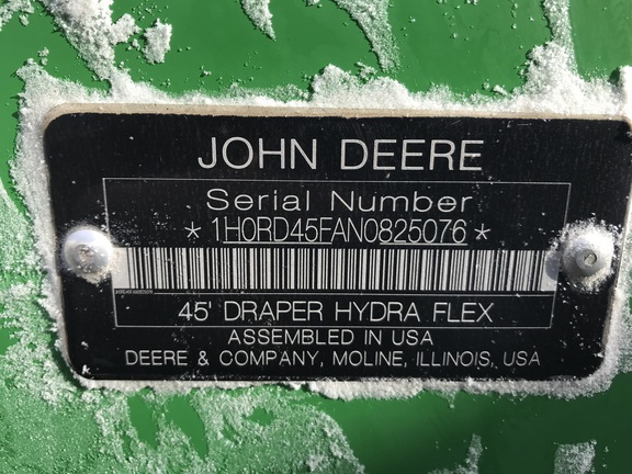 2023 John Deere RD45F Header Combine