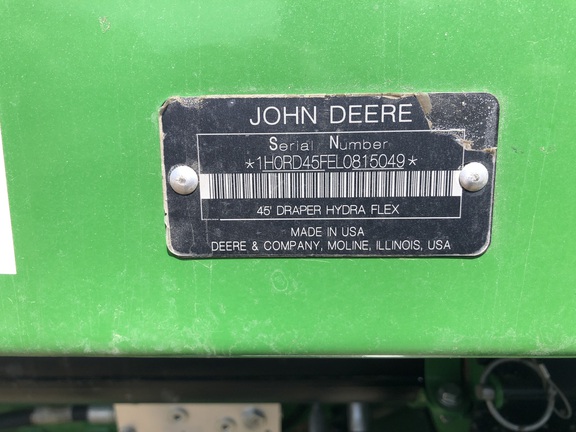 2021 John Deere RD45F Header Combine