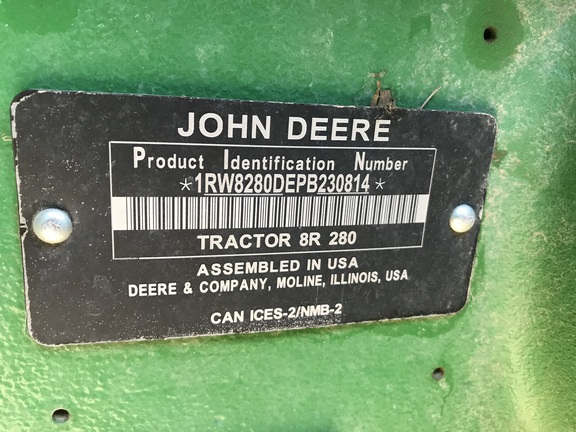 2023 John Deere 8R 280 Tractor