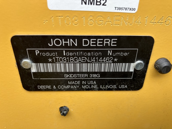 2022 John Deere 318G Skid Steer Loader