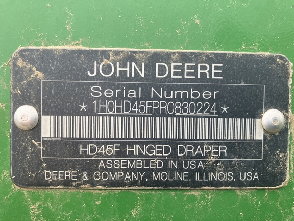 2024 John Deere HD45F Header Combine