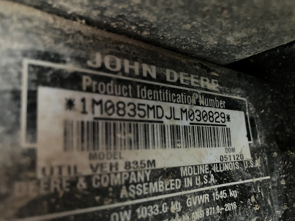 2020 John Deere XUV 835M ATV