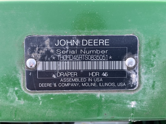 2025 John Deere HDR 45 Header Combine