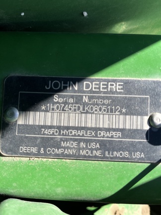 2019 John Deere 745FD Header Combine