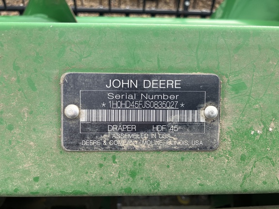 2025 John Deere HDF 45 Header Combine