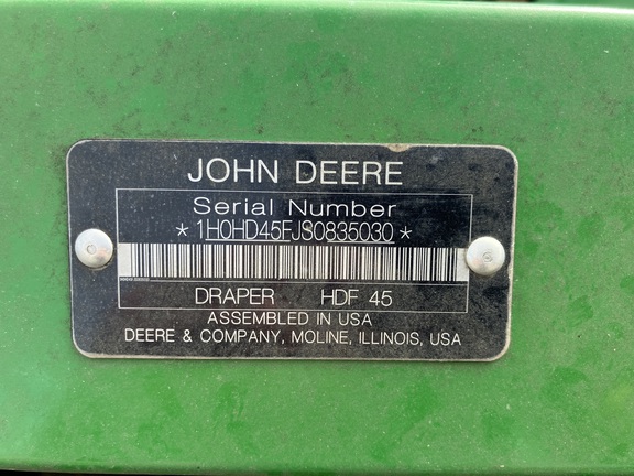 2025 John Deere HDF 45 Header Combine