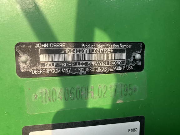 2021 John Deere R4060 Sprayer/High Clearance