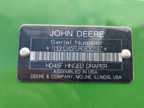2024 John Deere HD45F Header Combine