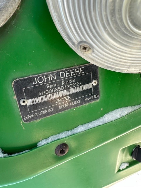 2009 John Deere 635D Header Rigid