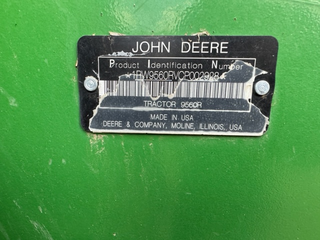 2012 John Deere 9560R Tractor
