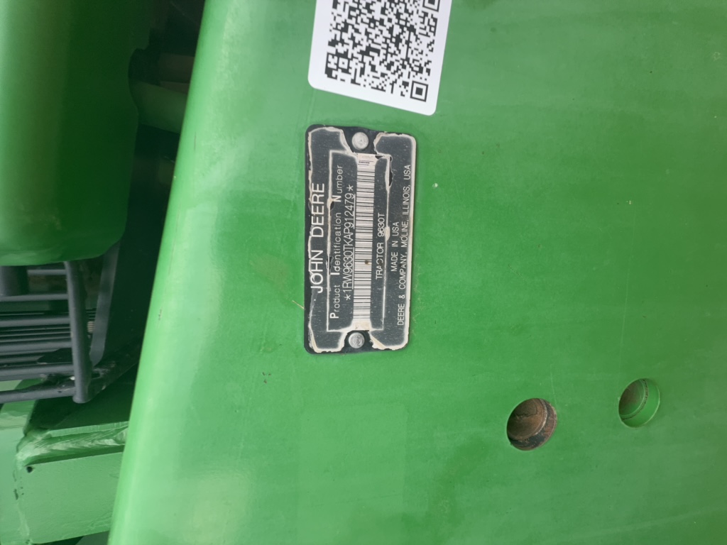 2010 John Deere 9630T Tractor