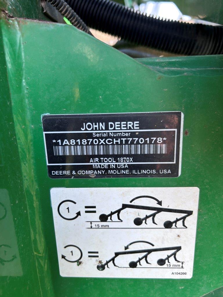2017 John Deere 1870 Air Drill