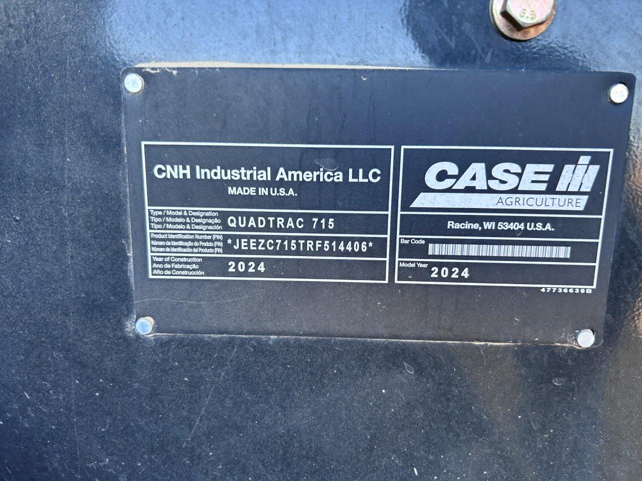 2024 Case IH Steiger 715 AFS Quad Tractor